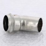 Отвод однораструбный 45* 35 VIEGA Sanpress Inox SC-Contur 435424