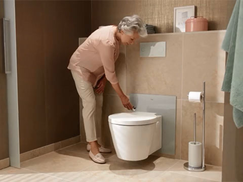 Панель декоративная для инсталяции Viega Eco Plus стекло светло- серое 708962