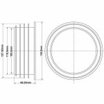 Переход резиновый McAlpine D110-127 мм черный PRVP127
