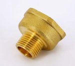 Переходник резьбовой латунный Uni-Fitt 1/2"x1" НВ 603G2400