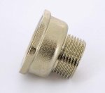 Переходник резьбовой латунный Uni-Fitt 3/4"x1" НВ никелированный 603N3400