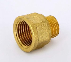Переходник резьбовой латунный Uni-Fitt 3/8"x1/2" НВ 603G1200
