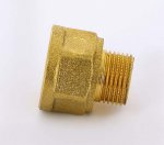 Переходник резьбовой латунный Uni-Fitt 3/8"x1/2" НВ 603G1200