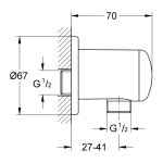 Подключение душевого шланга GROHE Relexa plus 28671000