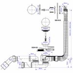 Полуавтомат для ванны McAlpine MRB14CB-PB L380-700 мм с поворотной головкой и кнопкой раздвижной MRB14CBPB