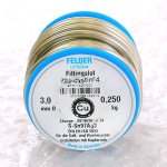 Припой мягкий FELDER №4 3мм 250гр на шпуле Cu-Rotin®4 Sn97Ag3 14953020