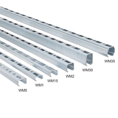 Профиль оцинкованный Walraven WM1 30x15х2х2000 мм WM1 BIS RapidRail 6505001