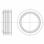 Прокладка для фановой трубы McAlpine D110 мм MRWCOUTLETPB