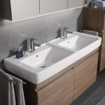 Раковина двойная GEBERIT Renova Nr. 1 Plan 130 см 122130000