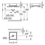 Раковина GROHE Cube Ceramic свободностоящая 40 см 3948200H