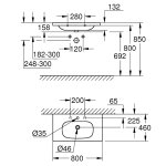 Раковина GROHE Euro Ceramic накладная 80 см 3958400H