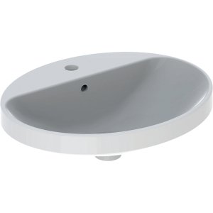Раковина встраиваемая GEBERIT Variform 55 см с полочкой под смеситель овальная 500.720.01.2