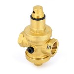 Редуктор давления Uni Fitt 1/2" В латунный под аксиальный манометр 204G2140