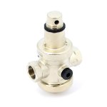 Редуктор давления Uni Fitt 3/4" В никелированный под аксиальный манометр 204N3140