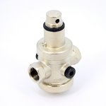 Редуктор давления Uni Fitt 3/4" В никелированный под аксиальный манометр 204N3140