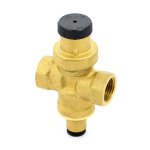 Редуктор давления Uni Fitt Compact 1/2" В латунный под радиальный манометр 202G2140
