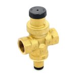Редуктор давления Uni Fitt Compact 1/2" В латунный под радиальный манометр 202G2140