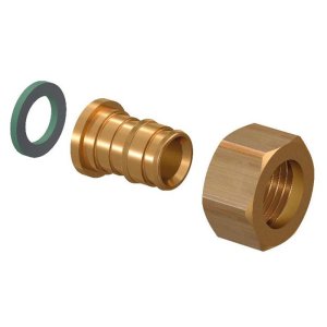 Штуцер Uponor Q&E 25-G1" с накидной гайкой 1023018
