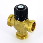 Термосмеситель Uni-Fitt 1" НР 30-65С смешение боковое Kvs 2,3 353G2440