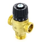 Термосмеситель Uni-Fitt 3/4" НР 30-65С смешение в центр Kvs 1,8 353G2230