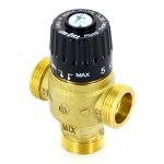 Термосмеситель Uni-Fitt 3/4" НР 30-65С смешение в центр Kvs 1,8 353G2230