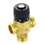 Термосмеситель Uni-Fitt 3/4" НР 30-65С смешение в центр Kvs 2,3 353G2430