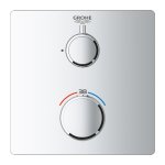 Термостат для душа встраиваемый GROHE Grohtherm без подключения шланга 1 положение квадрат 24078000