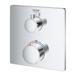 Термостат для душа встраиваемый GROHE Grohtherm без подключения шланга 1 положение квадрат 24078000
