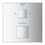 Термостат для душа встраиваемый GROHE Grohtherm Cube на 2 положения без подключения шланга 24154000
