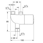 Термостат встраиваемый под раковину GROHE Grohtherm Micro 34487000