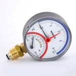 Термоманометр радиальный Watts F+R 828 1/2" 120C 4 бар 10025526