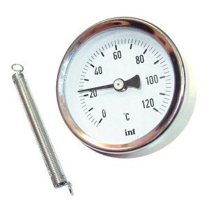 Термометр биметалический накладной с пружиной Watts F+R 810 63 мм 120C (0308060)