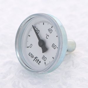 Термометр Uni-Fitt погружной аксиальный 80`C 40 мм