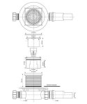 Трап для душа горизонтальный McAlpine Dn50-40 мм с сухим затвором решетка нержавейка MRFG3