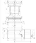 Трап для душа горизонтальный McAlpine Dn50 мм с решеткой нержавейка MRFG4