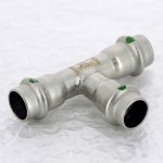 Тройник 15 VIEGA Sanpress Inox SC-Contur 435851