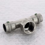 Тройник 18x3/4" ВР VIEGA Sanpress Inox SC-Contur 437169