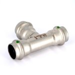 Тройник 22 VIEGA Sanpress Inox SC-Contur 435875