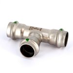 Тройник 22 VIEGA Sanpress Inox SC-Contur 435875