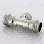 Тройник 22х1/2" ВР VIEGA Sanpress Inox SC-Contur 437176