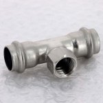 Тройник 22х1/2" ВР VIEGA Sanpress Inox SC-Contur 437176