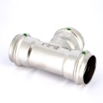 Тройник 35 VIEGA Sanpress Inox SC-Contur 435899