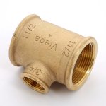 Тройник бронзовый переходной 1"1/2-3/4"-1"1/2 ВР Viega 650766