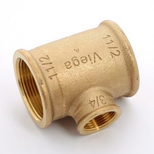 Тройник бронзовый переходной 1"1/4-3/4"-1"1/4 ВР Viega