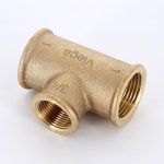 Тройник бронзовый переходной 1"-3/4"-1" ВР Viega 264420