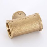 Тройник бронзовый переходной 1"-3/4"-1" ВР Viega 264420