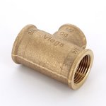 Тройник бронзовый переходной 3/4"-1/2"-3/4" ВР Viega 264468