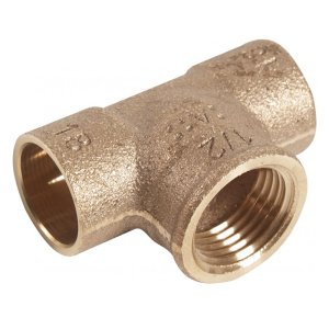 Тройник бронзовый под пайку IBP переходной 18x1/2" ВР