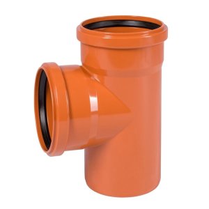 Тройник для наружной канализации Ostendorf KGEA 87* 110-110 мм