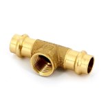 Тройник IBP пресс бронзовый 15x1/2" ВР P4130G01504015